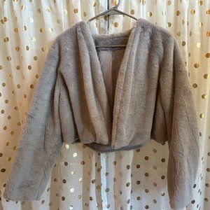 Grey fuzzy jacket